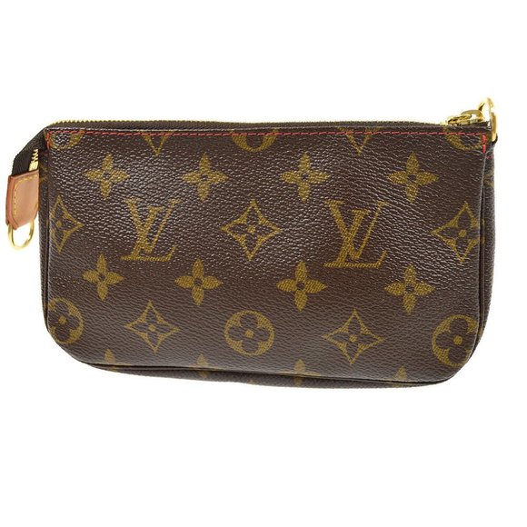 Authentic LOUIS VUITTON POCHETTE ACCESSOIRES HAND BAG - Picture 2 of 9